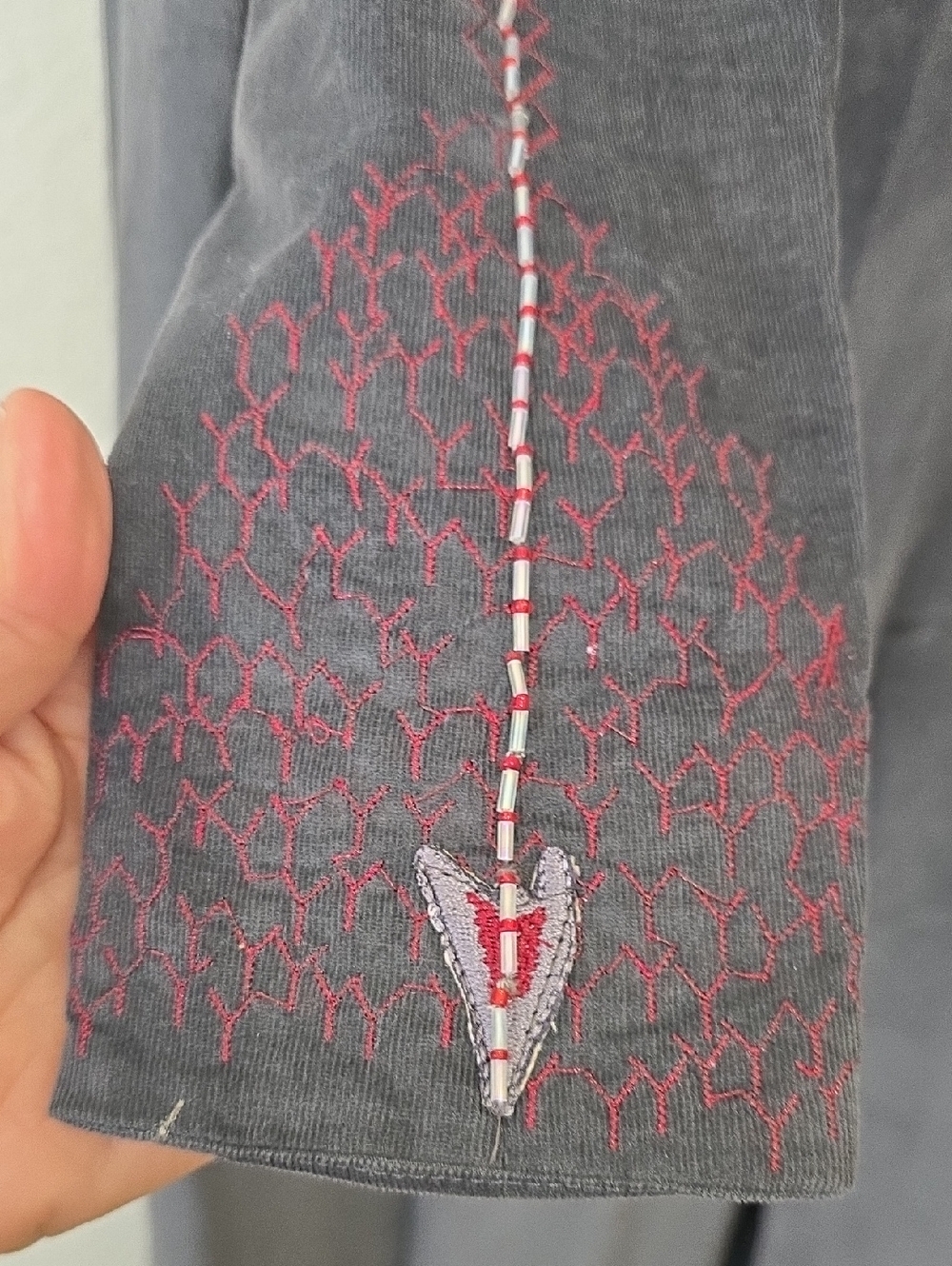 Game Of Thrones Hand Crafted, Embellished Dark Slate Gothic Dress with Cape S - Picture 3 of 11